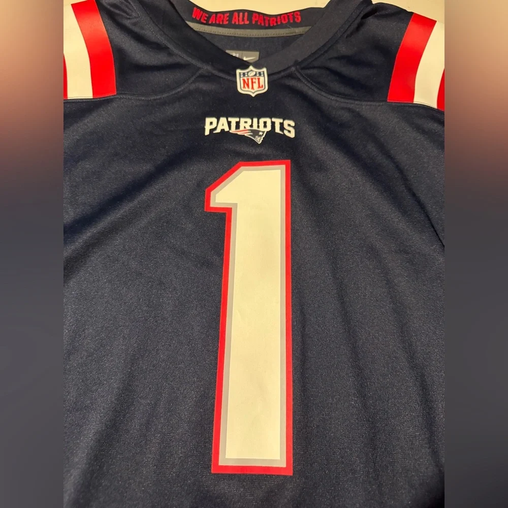 Cam Newton New England Patriots Jersey - Picture 2 of 5